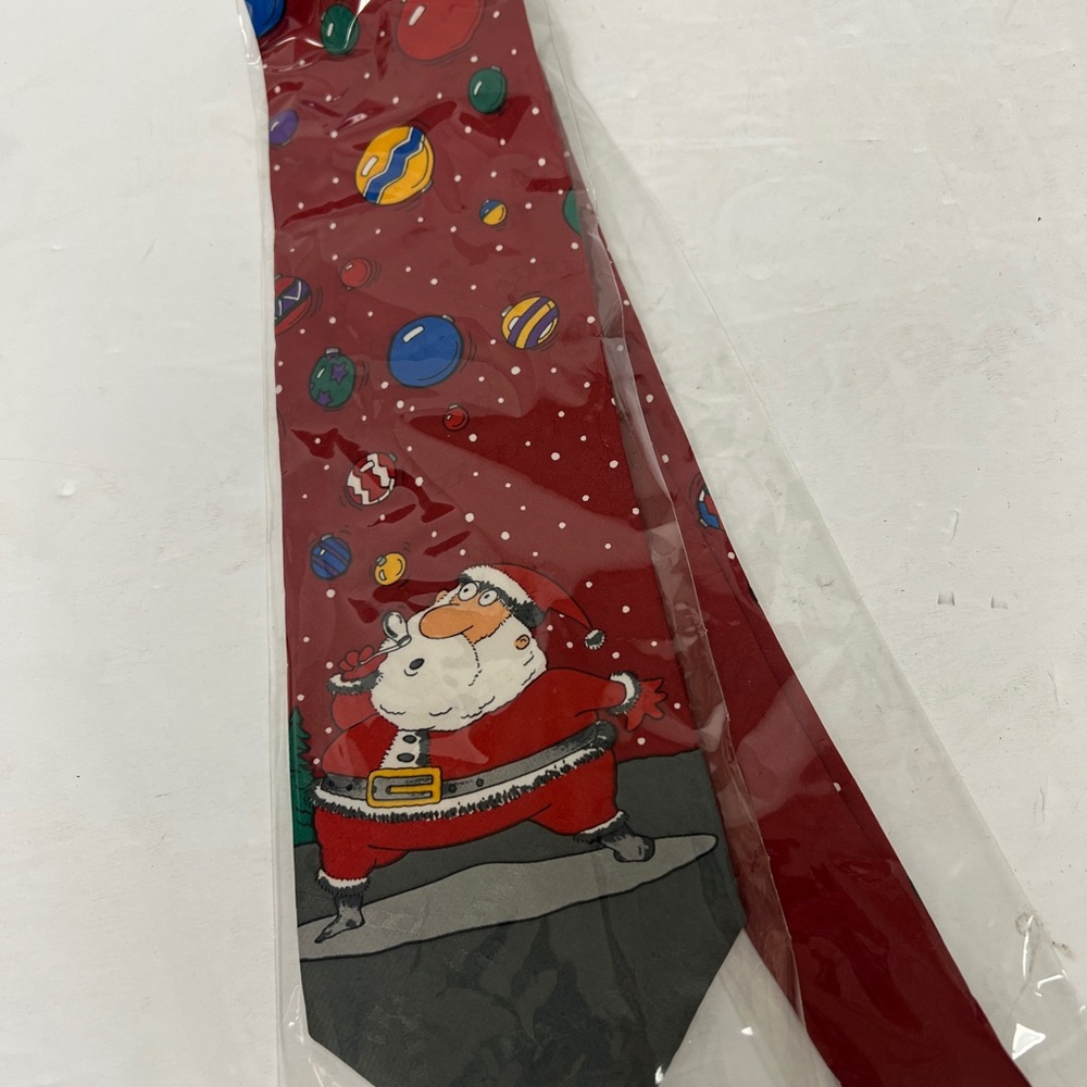 Hallmark Red Santa Christmas Tie